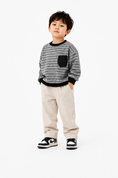 Long sleeve jumper with stripes