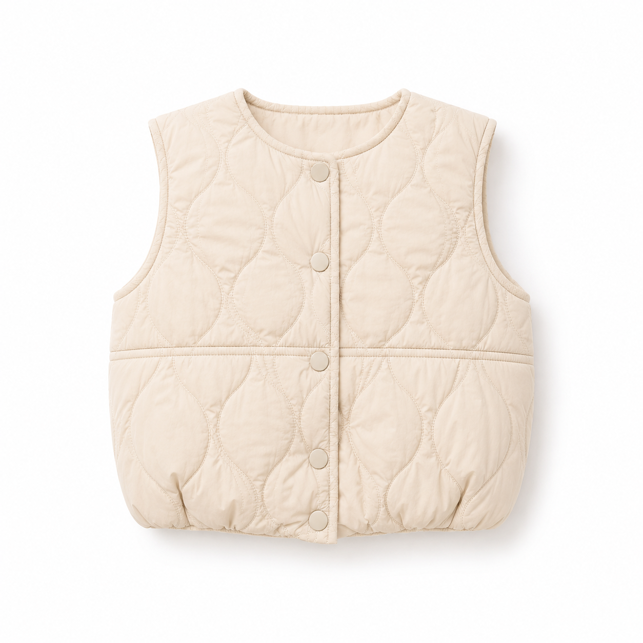 Kids’ 2-Piece Knit Hoodie & Quilted Vest Set